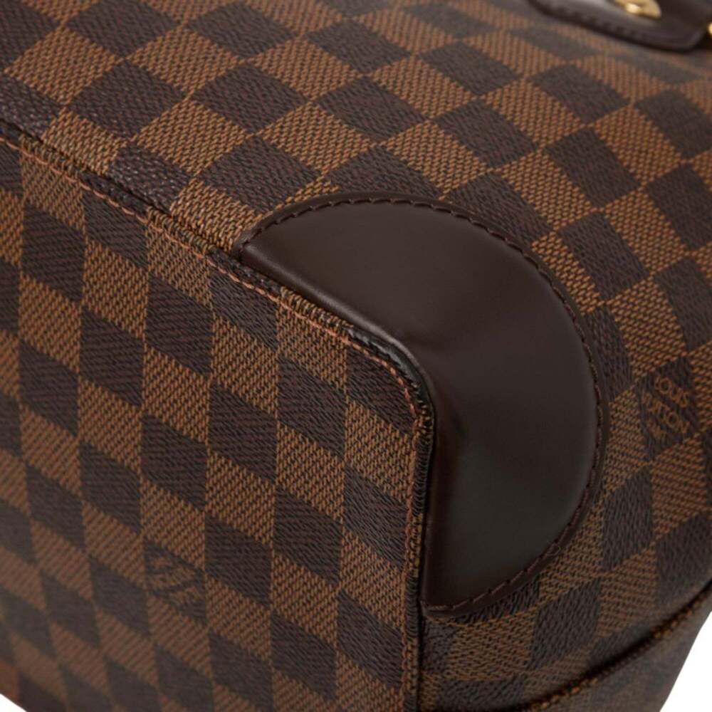 LOUIS VUITTON Authentic Brown Damier Leather Tote Bag - Picture 6 of 12